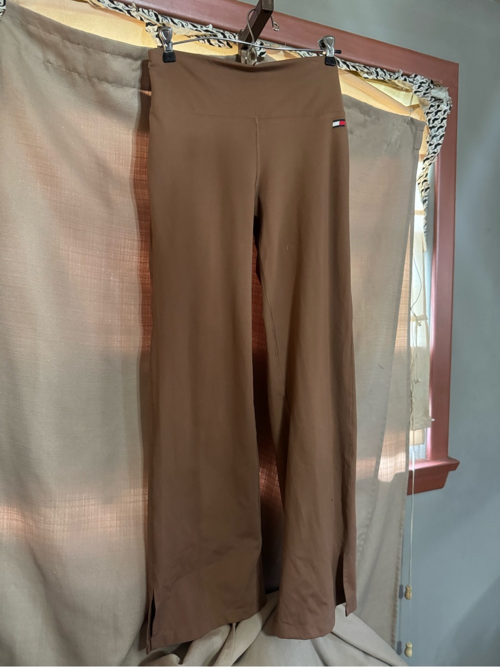 Tommy Hilfiger Brown Wide-Leg Lounge Pants